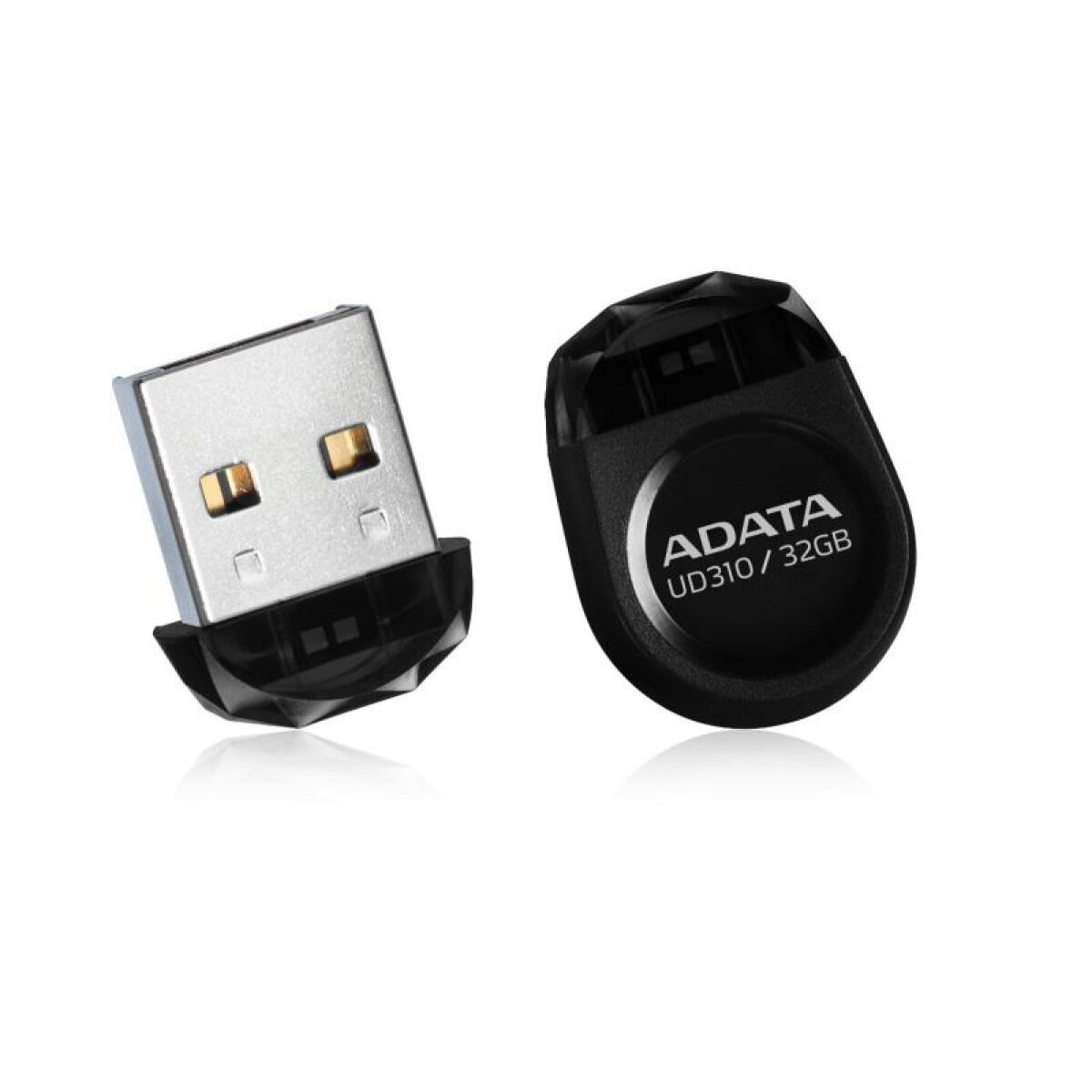 MEMORIE USB 2.0 ADATA 64 GB, cu capac | profil mic, carcasa plastic, negru, AUD310-64G-RBK