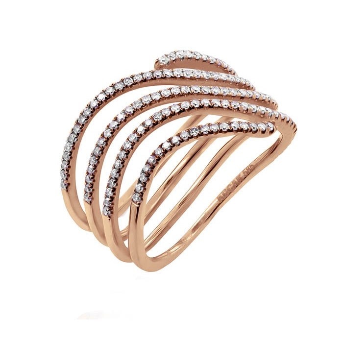 Inel cu diamante, Ilex Gold, 275087, 50 mm