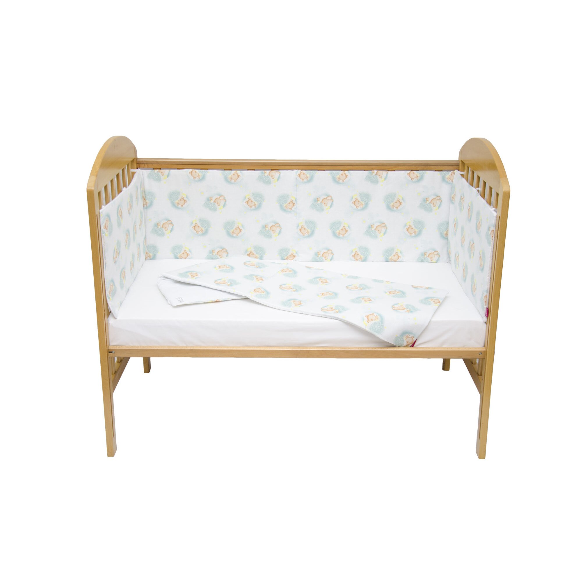 Set protectii patut 70 x 140 cm Blue Bear's Dream