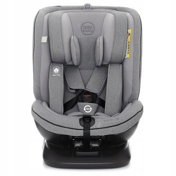 Scaun auto coto baby hevelius 360° isofix 0-36 kg melange grey