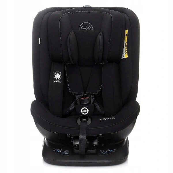 Scaun auto coto baby hevelius 360° isofix 0-36 kg melange black