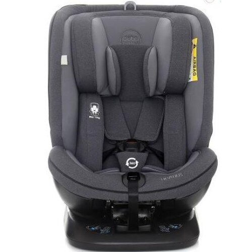 Scaun auto coto baby hevelius 360° isofix 0-36 kg melange dark grey