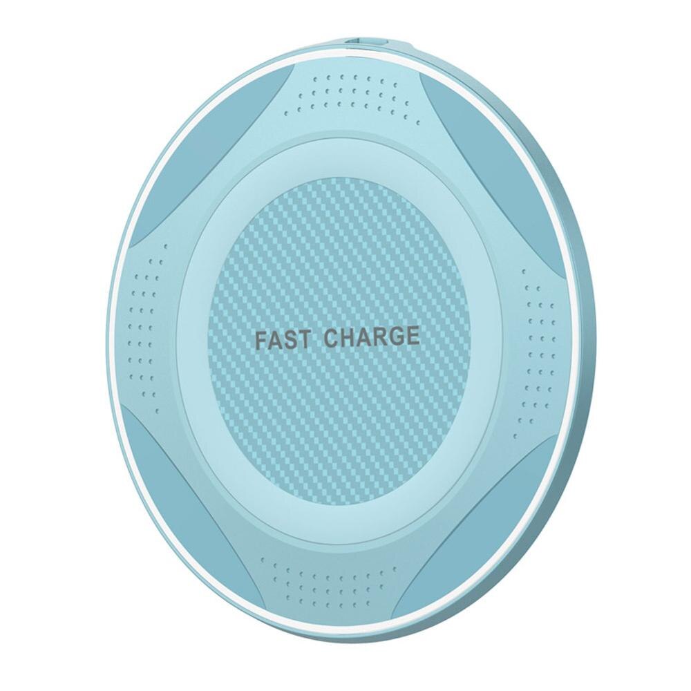 Incarcator Wireless Tanat ®EVOLVE, Fast Charge 10W, Protectie Supraincalzire, Albastru