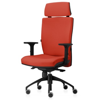 Scaun ergonomic de birou TRAFFIC CHAIRS SUPREM, tapiterie textil PORTOCALIU INCHIS, tetiera tapitata, mecanism multiblock, suport lombar reglabil, brate reglabile, baza inalta fashion, role gumate mari Scaun ergonomic de birou TRAFFIC CHAIRS SUPREM, tapiterie textil PORTOCALIU INCHIS, tetiera tapitata, mecanism multiblock, suport lombar reglabil, brate reglabile, baza inalta fashion, role gumate mari