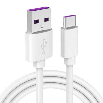 Cablu de incarcare si transfer de date 5A,lungime 1.5m, Tanat ® Alb,incarcare rapida,pentru telefon,tableta IOS si Android , conector USB, conector USB-C,Fast-Charge Cablu de incarcare si transfer de date 5A,lungime 1.5m, Tanat ® Alb,incarcare rapida,pentru telefon,tableta IOS si Android , conector USB, conector USB-C,Fast-Charge