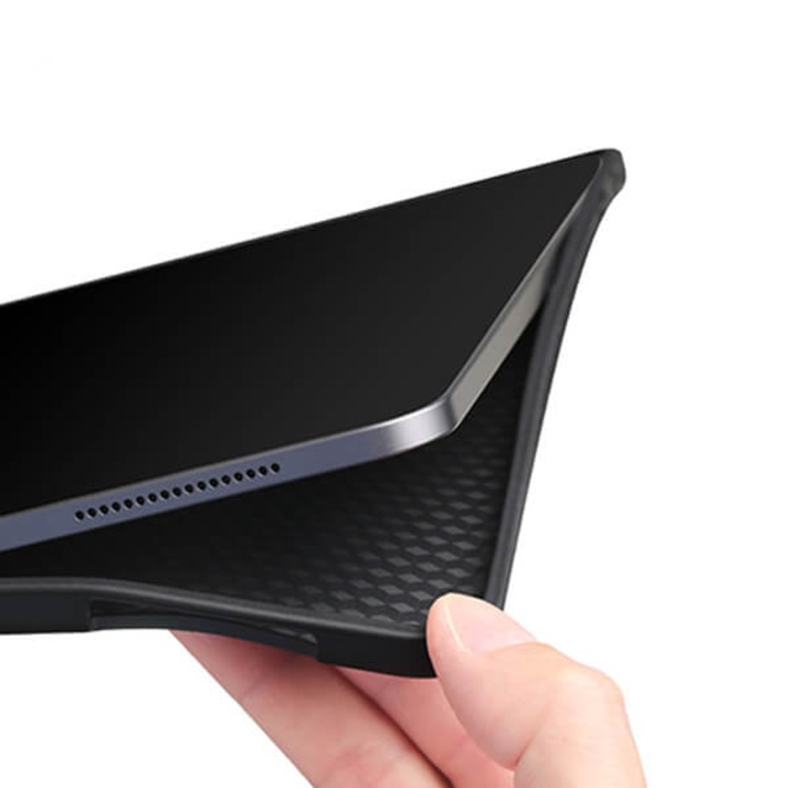 iPad Air 2020 összecsukható tok 10,9 hüvelykes Usams Winto, állványbeállítás, intelligens alvás és ébresztés funkció, fekete