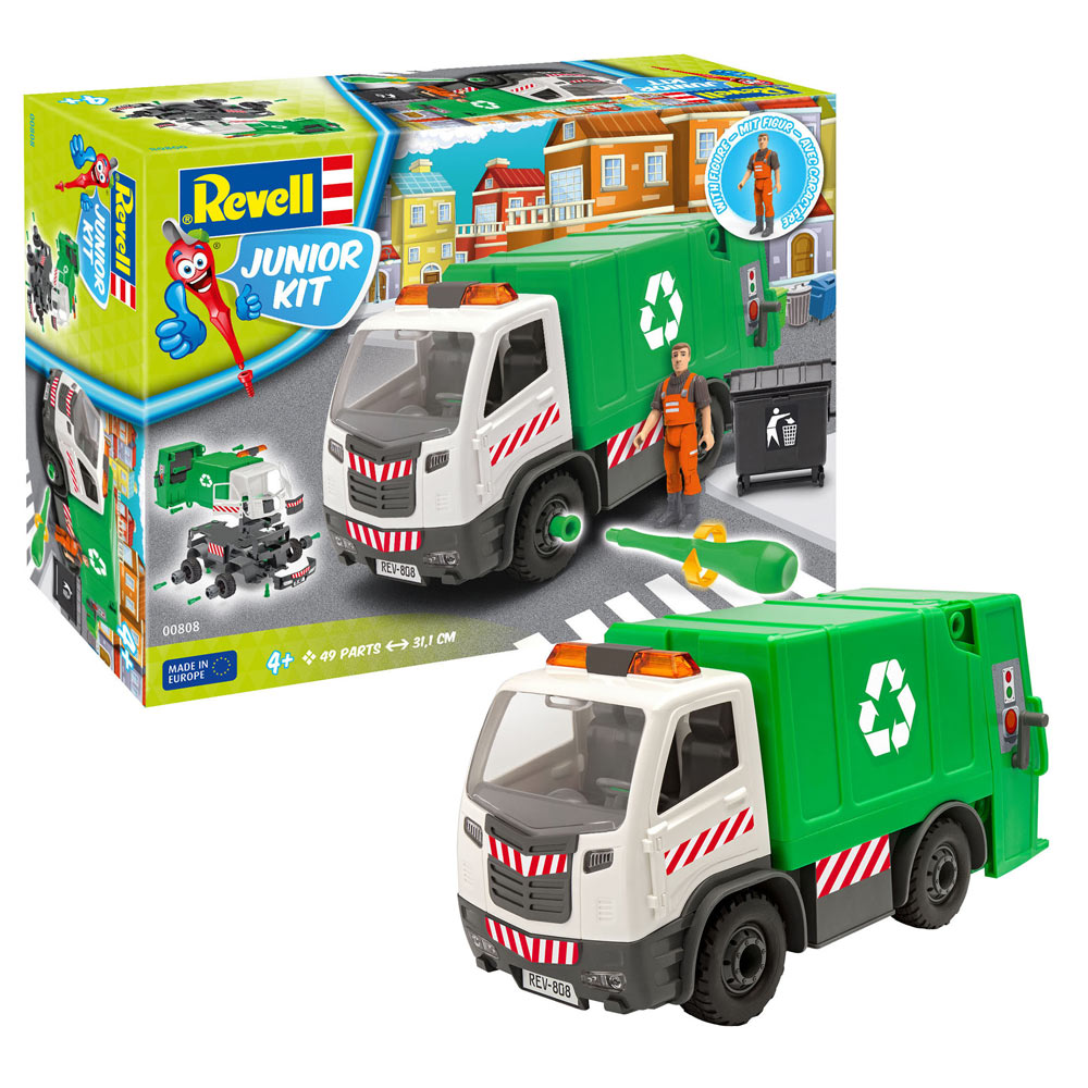 Automodele de construit Revell, Garbage Truck Revell, 49 piese