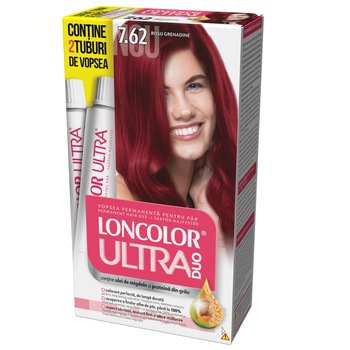 Vopsea de par permanenta Loncolor Ultra Max 7.62 Rosu Grenadine, 200 ml Vopsea de par permanenta Loncolor Ultra Max 7.62 Rosu Grenadine, 200 ml