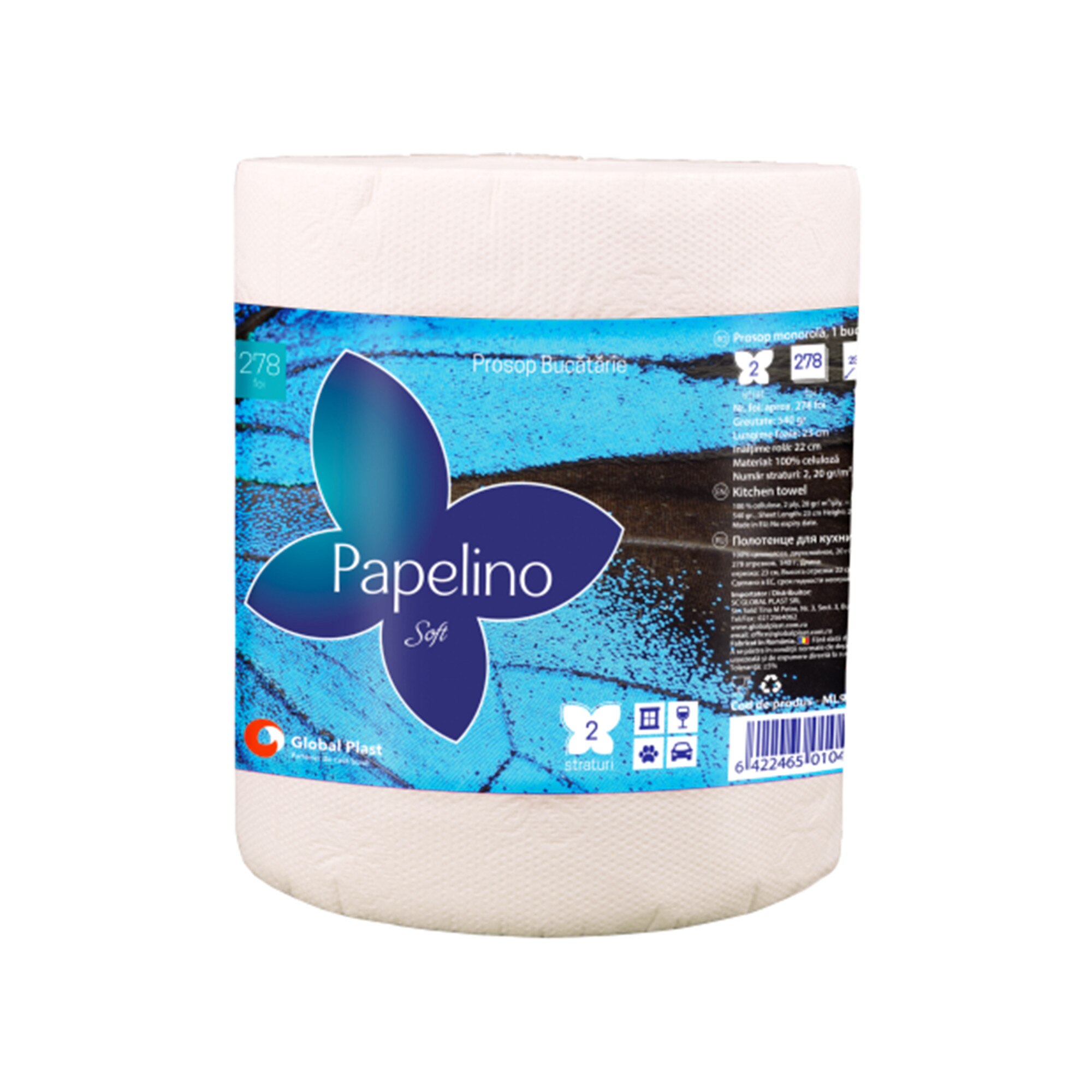 Prosoape de bucatarie Papelino Soft, 2 straturi, 540 g