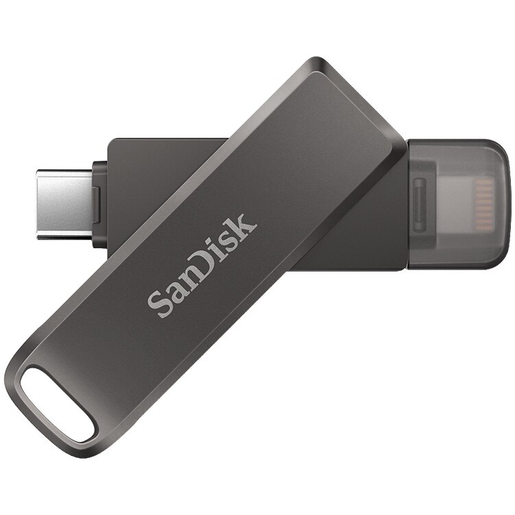 Memorie USB SanDisk iXpand Flash Drive Luxe 64GB, Type-C, Lightning connectors