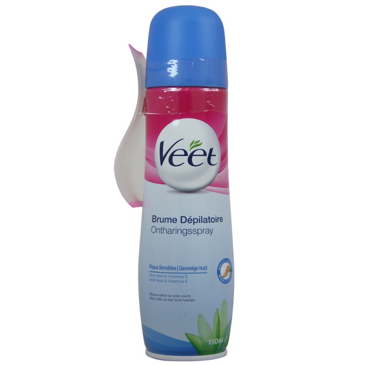 Spray pentru indepartarea parului, Veet, piele sensibila, 150 ml