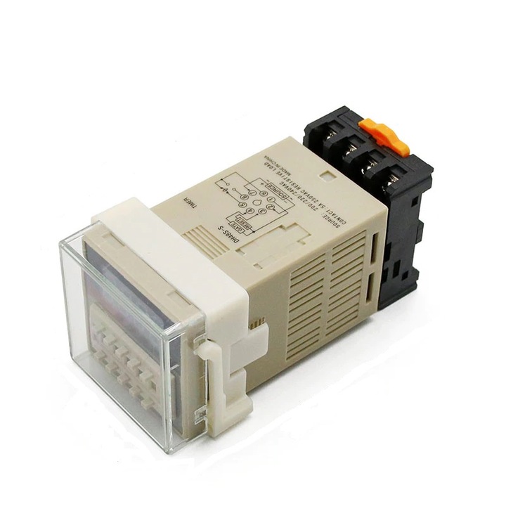 Цифров контролер за таймер Arduino Clone DH48S-S Time Relay, Програмируем, 0,1s-990h, 24VDC