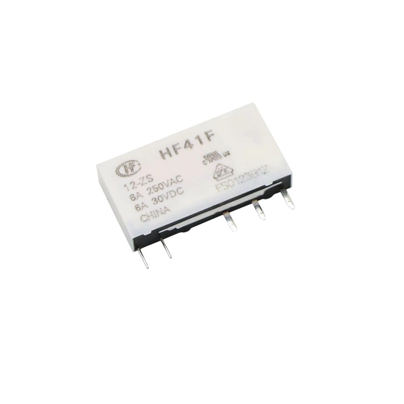 Releu de putere 24V HF41F, cu suport, gri