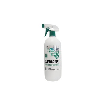 Dezinfectant rapid pe baza de alcool pentru suprafete RTU, KLINOSEPT, avizat biocid, produs gata preparat, fara aldehide, 1 L Dezinfectant rapid pe baza de alcool pentru suprafete RTU, KLINOSEPT, avizat biocid, produs gata preparat, fara aldehide, 1 L