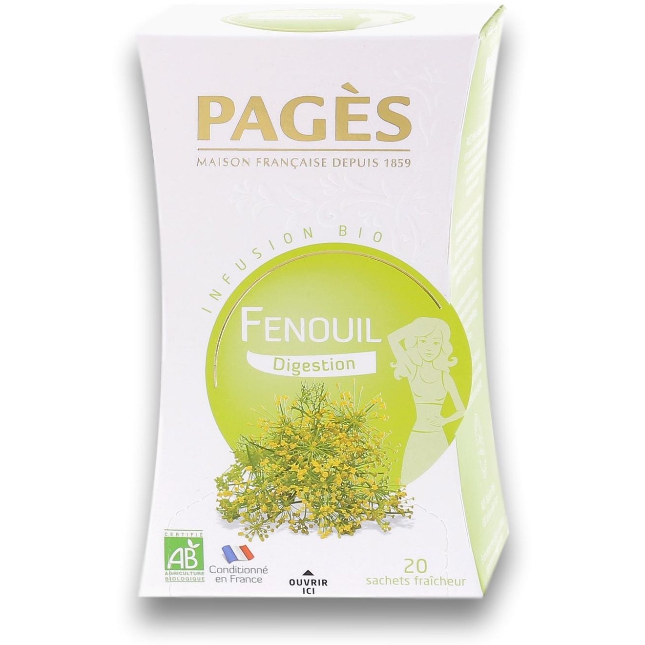Infuzie bio digestie usoara din fenicul Pages, 1.5 g