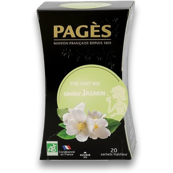 Ceai verde bio cu iasomie Pages, 1.8 g Ceai verde bio cu iasomie Pages, 1.8 g