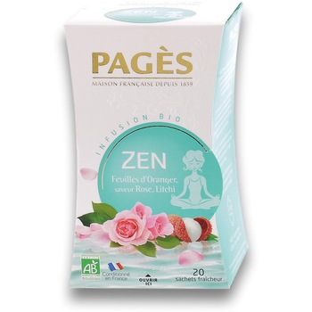 Infuzie bio stare zen (petale de trandafir, licii) Pages, 1.5 g Infuzie bio stare zen (petale de trandafir, licii) Pages, 1.5 g