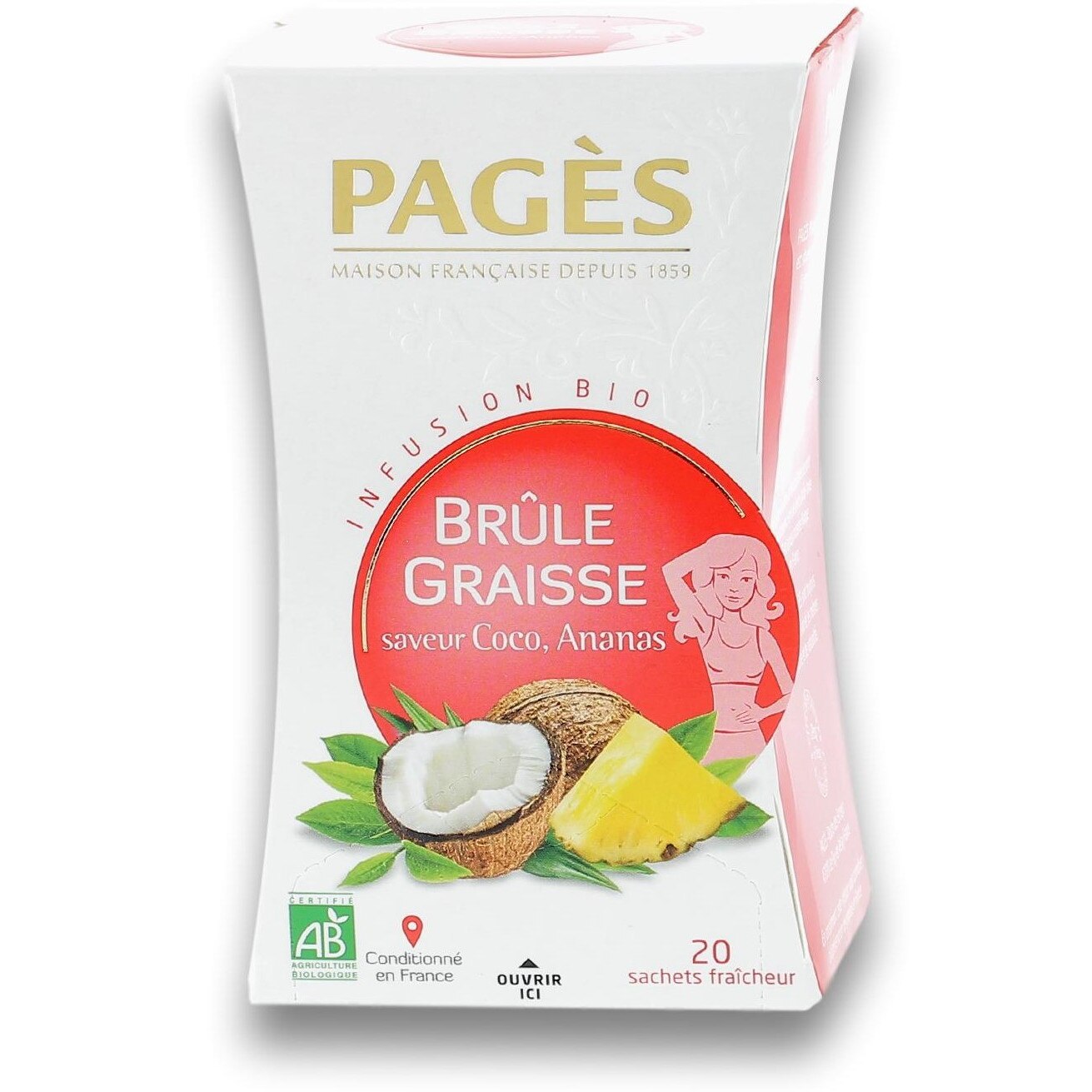 Infuzie bio arderea grasimilor (cocos, ananas) Pages, 1.5 g