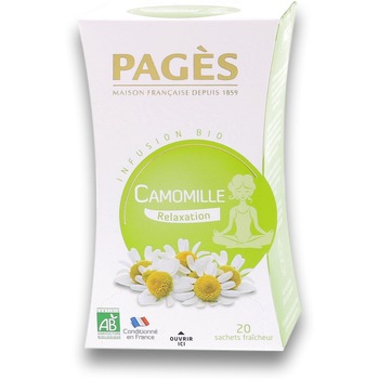 Infuzie bio relaxare din musetel Pages, 0.9 g Infuzie bio relaxare din musetel Pages, 0.9 g