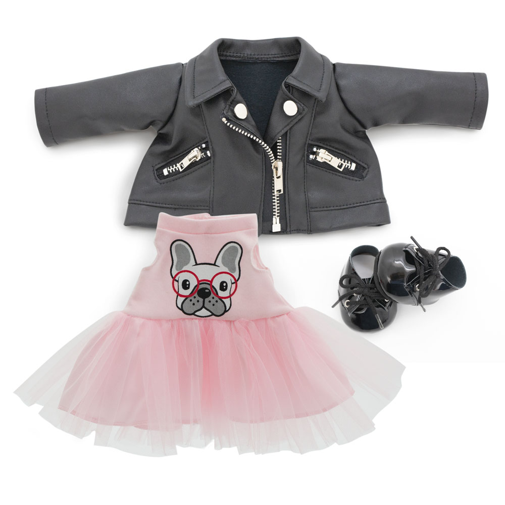 Set vestimentar Lucky Doggy: Cheeky Style, 25cm, Orange Toys