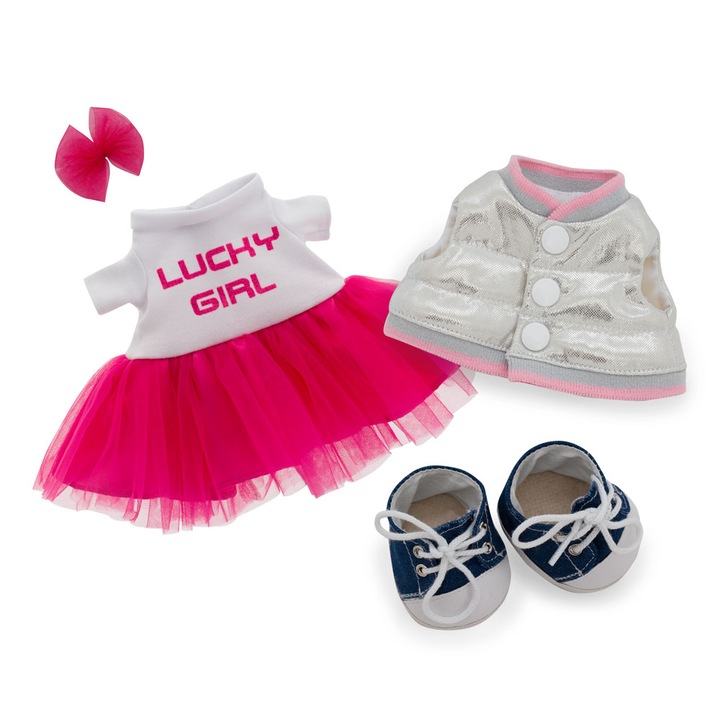 Set vestimentar Lucky Doggy: Fashioni Star, 25cm, Orange Toys