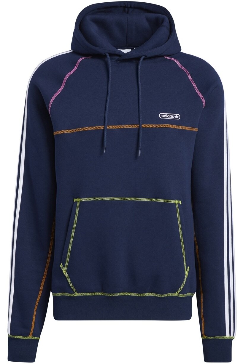 Bluza Adidas Contrast Stitching GN3893, Albastru, L