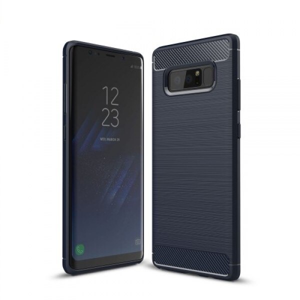 Husa pentru Samsung Galaxy Note 8 Carbon Brushed Blue