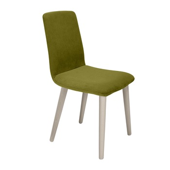 Scaun living, iMK®, fix, fara brate, cadru lemn gri, tapiterie stofa verde, 54 x 54 x 87 cm Scaun living, iMK®, fix, fara brate, cadru lemn gri, tapiterie stofa verde, 54 x 54 x 87 cm