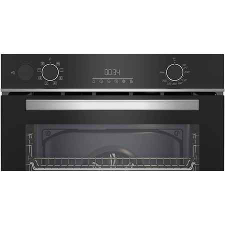 Cuptor incorporabil Beko BBIS13300XMSE, Electric, Autocuratare catalitica, 72 l, Clasa A+, AEROPerfect, Grill, 3D Cooking, Negru
