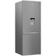 Combina frigorifica Beko RCNE560K40DXBN, 510 l, NeoFrost Dual Cooling, Compresor ProSmart Inverter, Dozator de apa, Clasa E, H 192 cm, Argintiu
