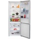 Combina frigorifica Beko RCNE560K40DXBN, 510 l, NeoFrost Dual Cooling, Compresor ProSmart Inverter, Dozator de apa, Clasa E, H 192 cm, Argintiu