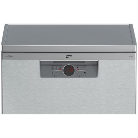 Masina de spalat vase Beko BDFN26430X, 14 seturi, 6 programe, Clasa D, HygieneShield, HygieneIntense, Automatic Door Opening, 60 cm, Argintiu