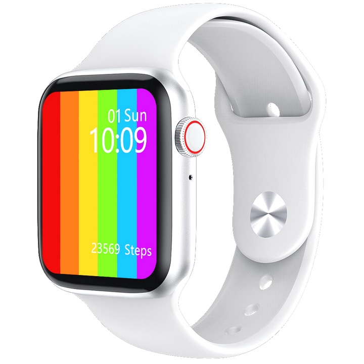 SmartWatch New Pro F26 Edition idealSTORE, Ecran Tactil HD 1.75 inch, Notificari Apeluri/Mesaje/Aplicatii, Monitorizare Ritm Cardiac si Tensiunea Arteriala, Rezistent la Apa IP68, Compatibil iOS si Android, Design Placut