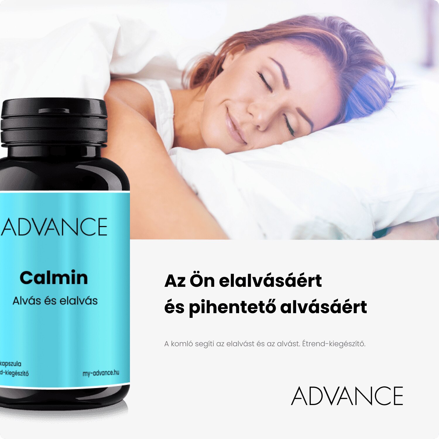 ADVANCE Calmin, Étrend-kiegészítő, Alvás, 60 kapszula - eMAG.hu