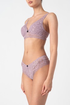 ESPRIT Bodywear, Sutien din dantela Dawna, Roz prafuit, 75C ESPRIT Bodywear, Sutien din dantela Dawna, Roz prafuit, 75C