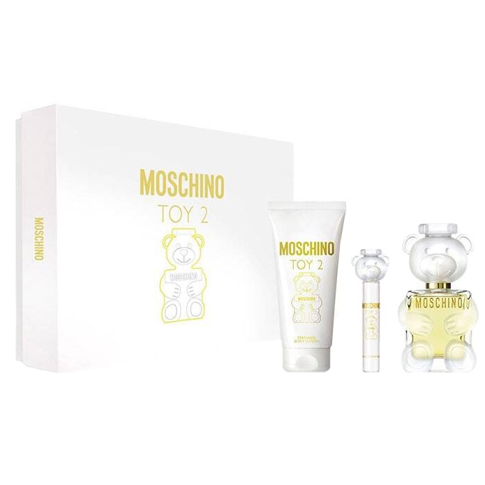 Set Moschino, Toy2, Femei: Apa de Parfum, 100 ml + Lotiune de corp, 200 ml + Apa de Parfum, 10 ml