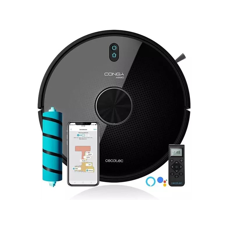 Aspirator Robot Cecotec 4690 Ultra, 2700 W, 300 min, APP Control, Room Plan 2.0, 64 dB, Negru