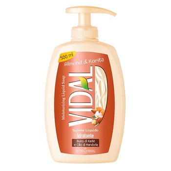 Sapun lichid hidratant Vidal Almond & Karite, 500ml Sapun lichid hidratant Vidal Almond & Karite, 500ml