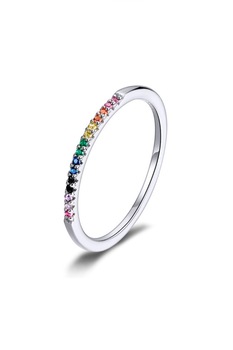 Inel din Argint 925 Magic Rainbow cu pietre de zirconiu colorate, cadou, aniversare, sarbatori, martisor Inel din Argint 925 Magic Rainbow cu pietre de zirconiu colorate, cadou, aniversare, sarbatori, martisor