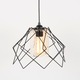Pendul Decorativ, metal negru si sticla, 1 bec E27, Kontes 60W