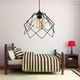 Pendul Decorativ, metal negru si sticla, 1 bec E27, Kontes 60W