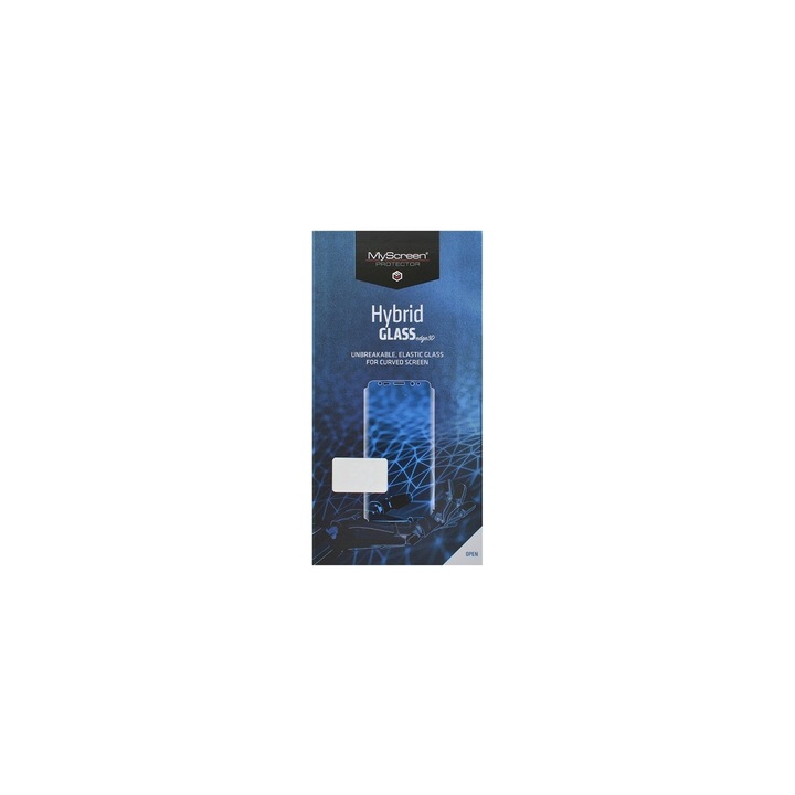 Myscreen HYBRIDGLASS EDGE 3D full cover íves képernyővédő üveg Samsung Galaxy S10készülékhez, fekete