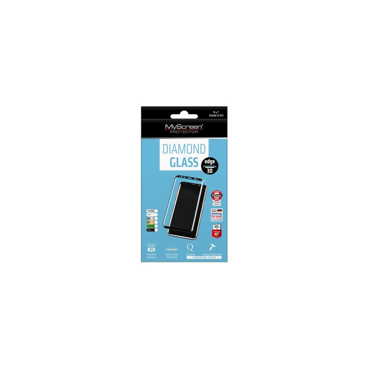 Myscreen Diamond Glass Edge 3D full cover képernyővédő edzett üveg Samsung Galaxy S20 készülékhez, fekete (íves)