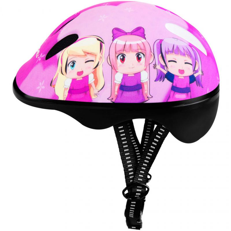 Casca sport pentru copii, Spokey Friends, marimea L, circumferinta cap 52 – 56 cm, mov