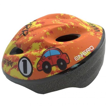 Casca sport pentru copii, Enero Car, marimea L, circumferinta cap 51– 53 cm, portocaliu Casca sport pentru copii, Enero Car, marimea L, circumferinta cap 51– 53 cm, portocaliu