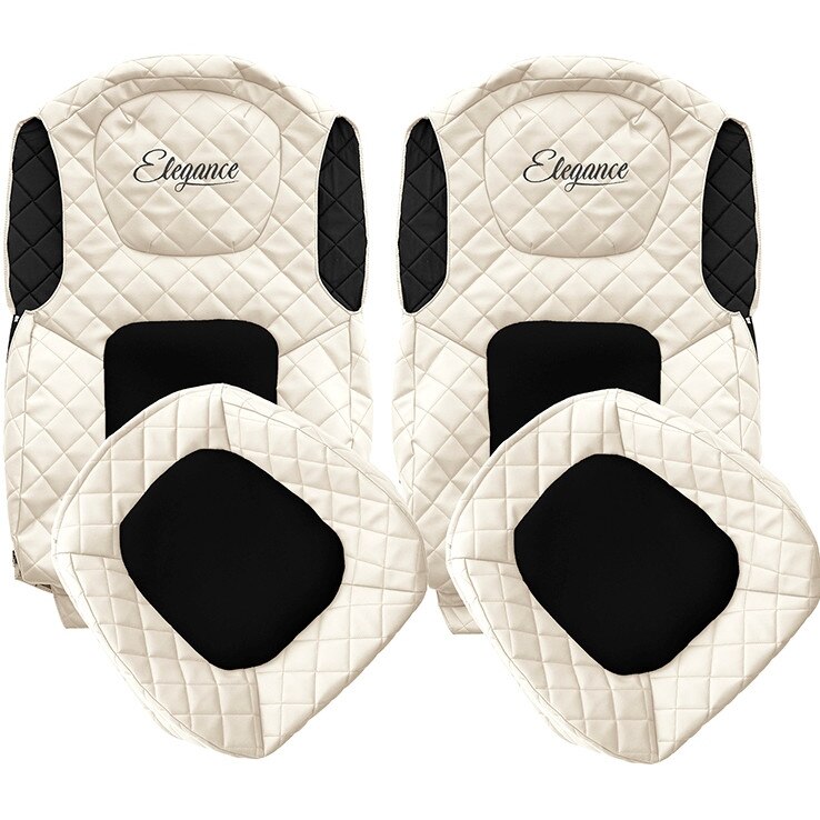 Set 2 huse scaun camion Ford F-Max din 2018 Crem