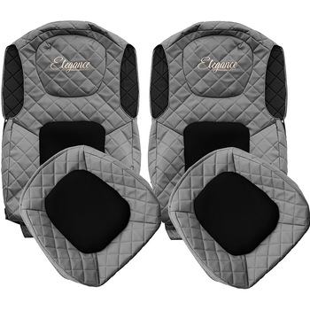 Set 2 huse scaun camion Ford F-Max din 2018 Gri Set 2 huse scaun camion Ford F-Max din 2018 Gri