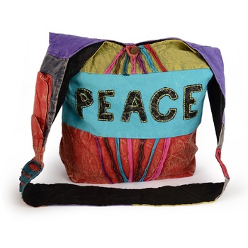 Geanta unicat din bumbac, handmade in Nepal, spirale13 Geanta unicat din bumbac, handmade in Nepal, spirale13