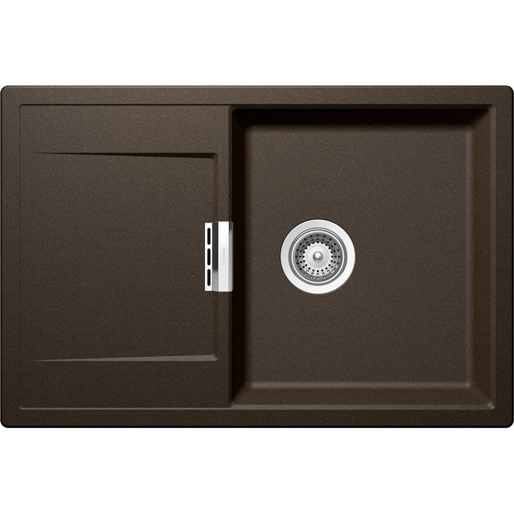 Chiuveta granit Schock Mono D-100 Bronze Cristadur 765 x 510 mm, adancime cuva 195 mm, reversibila, montare pe blat