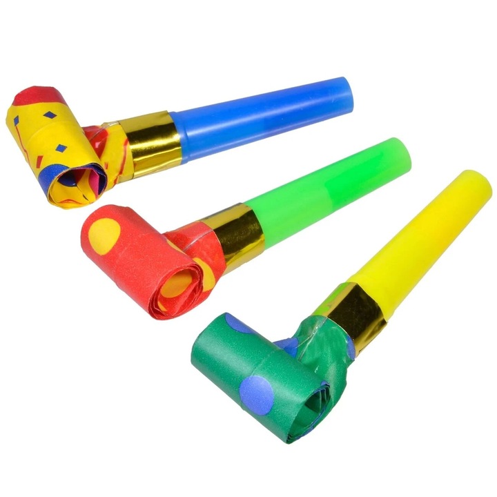 Set suflatori, Cali, 50 bucati, multicolore pentru petreceri tematice